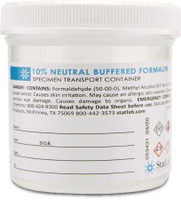 Prefilled Formalin Container 90 mL Fill in 180 mL (6 oz.) Screw Cap Warning Label / Patient Information NonSterile NB0690 Case of 50 NB0690 STATLAB MEDICAL PRODUCTS 1030151_CS