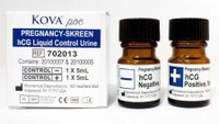 Reproductive Endocrinology Control Set Pregcy-Skreen® Human Chorionic Gonadotropin (hCG) Positive Level / Negative Level 2 x 5 mL 702013 Pack of 1 702013 Pregcy-Skreen® 1130080_EA