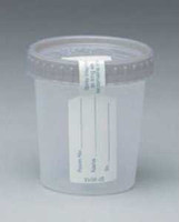 Specimen Container Gent-L-Kare™ 120 mL (4 oz.) Screw Cap Sterile Inside Only 01056 Case of 100 01056 Gent-L-Kare™ 314383_CS