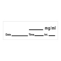 Drug Label Barkley® Anesthesia Label _mg/mL Date_Time_Int_ White 1/2 X 1-1/2 Inch LAN-84 Roll/1