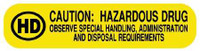 Pre-Printed Label UAL™ Warning Label Yellow Paper Caution: Hazardous Drug Black Syringe Label 3/8 x 1-5/8 Inch ULRXA1701 Roll of 1000 ULRXA1701 UAL™ 1142129_RL