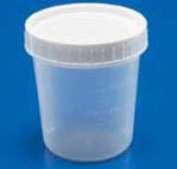Specimen Container Cardinal Health™ 2-1/2 x 3 Inch 133 mL (4.5 oz.) Screw Cap Unprinted Sterile CHB17099 Case of 100 CHB17099 Cardinal Health™ 1241457_CS