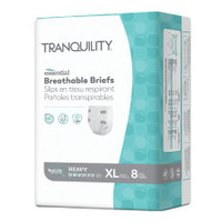 Unisex Adult Incontinence Brief Tranquility® Essential X-Large Disposable Heavy Absorbency 2747 Case/64