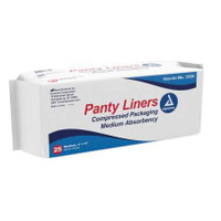 Bladder Control Pad Dynarex® 4 x 11 Inch Moderate Absorbency Wood Pulp / Polypropylene / Tissue Core One Size 1335 Case of 250 1335 Dynarex® 826635_CS