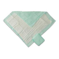 Disposable Underpad 30 x 30 Inch Fluff / Polymer Heavy Absorbency MUP0305P Case of 90 MUP0305P MEDLINE 1106245_CS