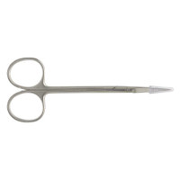 Iris Scissors Miltex® 4-1/2 Inch Length OR Grade German Stainless Steel NonSterile Finger Ring Handle Straight Blade Sharp Tip / Sharp Tip 5-304 Pack of 1 5-304 Miltex® 96751_EA
