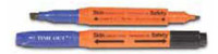 Skin Marker / Medical Utility Marker Time Out® 4-in-1™ Gentian Violet-Free / Permanent Black Ink Triangular Barrel Dual Tip, Regular / Chiseled Tip Sterile 1041 Case of 100 1041 Time Out® 4-in-1™ 724288_CS