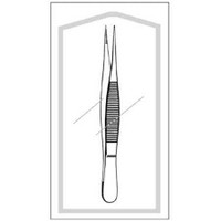 Splinter Forceps Econo™ 4-1/2 Inch Length Floor Grade Pakistan Stainless Steel Sterile NonLocking Thumb Handle Straight Fine Pointed 96-2410 Box of 50 96-2410 Econo™ 413361_BX