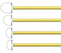 LEEP/LLETZ Electrode Tungsten Wire Large Radius Loop Tip Disposable Sterile R2010 Box of 5 R2010 COOPER SURGICAL 424999_BX