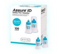Safety Insulin Pen Needle Assure® ID 30 Gauge 8 mm Length Automatic Safety Without Back-End Shield 278130 Box of 100 278130 Assure® ID 1114542_BX