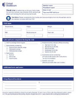 Check List Form Signigyhealth PCP Screening 8 x 10 Inch UHCCHKLIST Case of 12 UHCCHKLIST Signigyhealth 1218340_CS