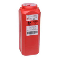Sharps Container Post Medical A.N.D.™ Red Base 10 H x 3 W x 3 D Inch Vertical Entry 0.5 Gallon WD-200 Case of 12 WD-200 Post Medical A.N.D.™ 571489_CS