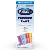 Oral Electrolyte Solution Pedialyte® Freezer Pops Grape / Blue Raspberry / Cherry / Orange Flavor 2.1 oz. Electrolyte 62605 Case of 64 62605 Pedialyte® Freezer Pops 826963_CS
