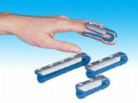 Finger Splint ProCare® Small Without Fastening Left or Right Hand Blue / Silver 79-71023 Pack/12