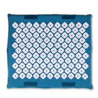 Kanjo Accupressure Foot Mat Sapphire / White Cotton-Linen Fabric / Memory Foam / Plastic 14 x 16 Inch KANSAPF Pack of 1 KANSAPF Kanjo 1236437_EA