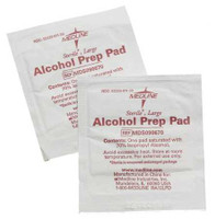 Alcohol Prep Pad Medline 70% Strength Isopropyl Alcohol Individual Packet Medium Sterile MDS090735 Case of 3000 MDS090735 MEDLINE 508660_CS