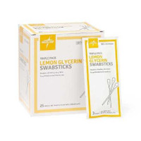 Lemon Glycerin Swabstick Medline Rayon Tip 3 per Pack MDS090600 Pack of 1 MDS090600 MEDLINE 346232_EA