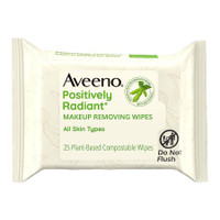 Makeup Remover Aveeno® Positively Radiant® Wipe Soft Pack Scented 38137115719 Pack/25