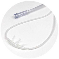 ETCO2 Nasal Sampling Cannula with O2 Delivery Low Flow Delivery Adult Curved Prong / NonFlared Tip RES1104S Case of 50 RES1104S Sunset Healthcare 1046178_CS