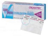 Sterilization Pouch Sure-Check® Ethylene Oxide (EO) Gas / Steam 2-3/4 x 9 Inch Transparent Self Seal Film SCX2 Box of 200 SCX2 Sure-Check® 783385_BX