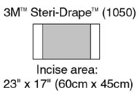 Surgical Drape 3M™ Steri-Drape™ Large Incise Drape 17 W x 23 L Inch Sterile 1050 Box of 10 1050 3M™ Steri-Drape™ 5721_BX
