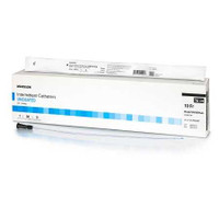 Urethral Catheter McKesson Coude Tip Uncoated PVC 10 Fr. 16 Inch 16-M1610C Pack of 1 16-M1610C McKesson 1135718_EA