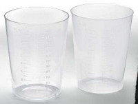 Graduated Drinking Cup 9 oz. Clear Plastic Disposable DYND80450 Pack of 1 DYND80450 MEDLINE 277730_PK