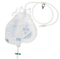 Urinary Drain Bag AMSure® Anti-Reflux Valve Sterile Fluid Path 2000 mL AS302 Case of 20 AS302 AMSure® 1124926_CS
