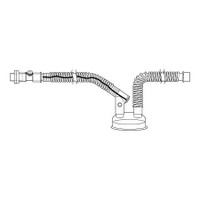 Respironics® Ventilator Circuit Corrugated Tube Adult Without Breathing Bag Single Patient Use Passive Circuit 1073227 Pack of 10 1073227 Respironics® 1037310_PK