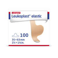 Adhesive Strip Leukoplast 1-3/8 x 2-1/2 Inch Fabric Toe Tan NonSterile 7645618 Case of 1200