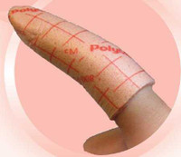 Silver Foam Dressing PolyMem® Silver 2-1/5 to 2-3/5 Inch Circumference Finger / Toe Sterile 1402 Case of 30 1402 PolyMem® Silver 784336_CS