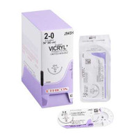 Absorbable Suture with Needle Coated Vicryl™ Polyglactin 910 CT-1 1/2 Circle Taper Point Needle Size 2 - 0 Braided J945H Box of 36 J945H Coated Vicryl™ 106526_BX