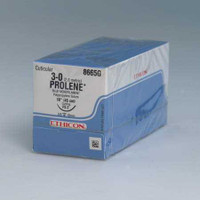 Nonabsorbable Suture with Needle Prolene™ Polypropylene PS-2 3/8 Circle Precision Reverse Cutting Needle Size 4 - 0 Monofilament 8682H Box of 1 8682H Prolene™ 648665_BX