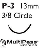 Nonabsorbable Suture with Needle Ethilon™ Nylon P-3 3/8 Circle Precision Reverse Cutting Needle Size 4 - 0 Monofilament 699H Box of 36 699H Ethilon™ 2688_BX