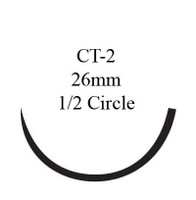 Nonabsorbable Suture with Needle Prolene™ Polypropylene CT-2 1/2 Circle Taper Point Needle Size 2 - 0 Monofilament 8411H Box of 36 8411H Prolene™ 3217_BX