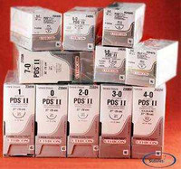 Absorbable Suture with Needle PDS™ II Polydioxanone PS-1 3/8 Circle Precision Reverse Cutting Needle Size 3 - 0 Monofilament Z683G Box of 12 Z683G PDS™ II 128277_BX