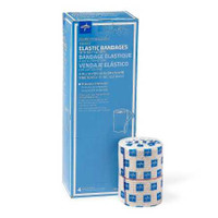 Compression Bandage 4 Inch x 10 Yard Hook and Loop Closure Tan NonSterile Standard Compression MDS087104LF Pack of 1 MDS087104LF MEDLINE 548032_EA