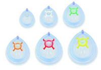 Anesthesia Mask Venticaire® Tail Valve Style Pediatric Size 3 Hook Ring 038-52-415SFPU Pack of 1 038-52-415SFPU Venticaire® 698528_EA