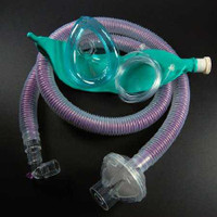 Universal Flex2® Anesthesia Breathing Circuit Coaxial Tube 60 Inch Tube Single Limb Adult 3 Liter Bag Single Patient Use D365-6121Z Case of 20 D365-6121Z Universal Flex2® 447317_CS