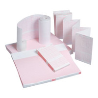 Diagnostic Recording Paper Vyaire™ Thermal Paper 4.3 X 5.5 Inch Z-Fold Red Grid 2036970-001 Pack/1
