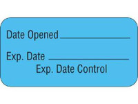 Pre-Printed / Write On Label Advisory Label Blue Date Opened _____ / Exp. Date _____ / Expiration Date Control Black Quality Control Label 3/4 x 1-1/2 Inch UPCR-3012 Roll of 1 UPCR-3012 Shamrock Scientific 647857_RL