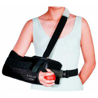 Arm Sling DonJoy® UltraSling® II Buckle / Hook and Loop Strap Closure Large 11-0449-4-06000 Pack of 1 11-0449-4-06000 DonJoy® UltraSling® II 511187_EA