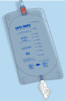 Urinary Leg Bag Uro-Safe® Anti-Reflux Valve Sterile 950 mL Vinyl 7632112 Case of 12 7632112 Uro-Safe® 1102067_CS