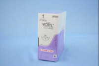 Absorbable Suture with Needle Coated Vicryl™ Polyglactin 910 CP-1 1/2 Circle Reverse Cutting Needle Size 1 Braided J468H Box of 36 J468H Coated Vicryl™ 109407_BX