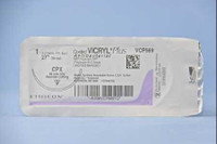 Absorbable Antibacterial Suture with Needle Coated Vicryl™ Plus Polyglactin 910 with Irgacare MP Antibacterial Suture CPX 1/2 Circle Reverse Cutting Needle Size 1 Braided VCP569H Box of 36 VCP569H Coated Vicryl™ Plus 474354_BX