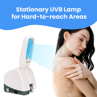 Stationary & Handheld UVB Lamp – Double 311nm UVB Light Doses - Light Therapy for Psoriasis or Vitiligo on Larger Areas like Back, Torso and Limbs (KN4006B_EA)