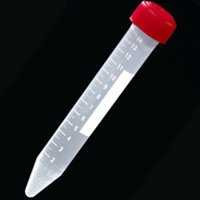 Centrifuge Tube Conical Bottom Plain 19 X 120 mm 15 mL Red Screw Cap Polypropylene Tube W340GREEN Bag/25 W340GREEN 537545_BG
