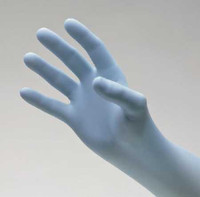 Exam Glove NitriDerm® Ultra Blue Small NonSterile Nitrile Standard Cuff Length Fully Textured Light Blue Chemo Tested / Fentanyl Tested 157100 Case of 1000 157100 NitriDerm® Ultra Blue 810526_CS