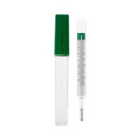 Glass Oral Thermometer Geratherm Glass Mercury Free Oval Shape Fahrenheit / Celsius 20010-100 Case/100 1.04E+13 R.G. Medical Diagnostics 417565_CS