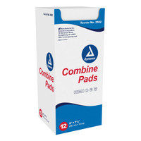 Abdominal Pad Dynarex NonWoven / Fluff 7-1/2 x 8 Inch Rectangle Sterile 3502 Box of 12 DYNAREX CORP. 814119_BX